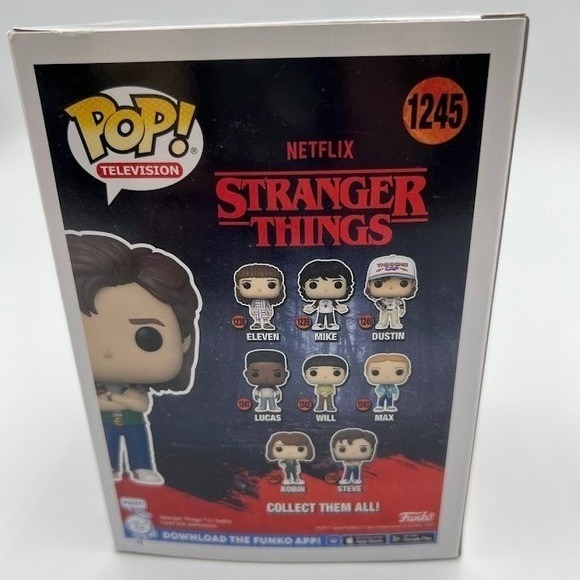 Funko Pop Stranger Things Steve Harrington Vinyl Figure 1245 - Picture 5 of 7